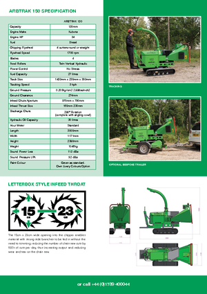 Štěpkovače Green Mech Aborist 150-26 D