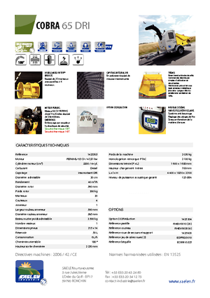 Štěpkovače TS-Industrie Cobra 65 DRI