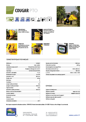 Štěpkovače TS-Industrie Cougar PTO