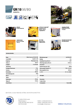 Štěpkovače TS-Industrie GM 10 M 80
