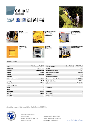 Štěpkovače TS-Industrie GM 10 M