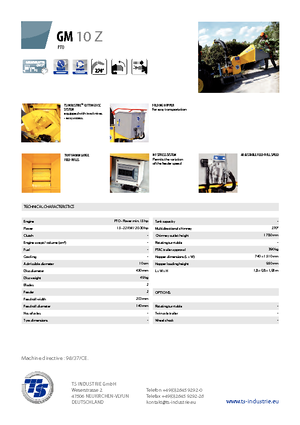Štěpkovače TS-Industrie GM 10 Z