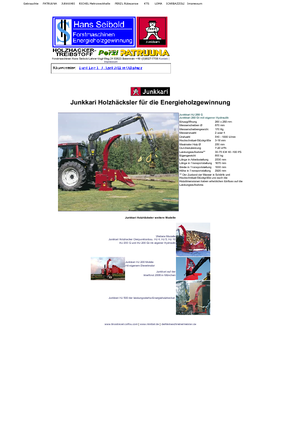 Štěpkovače Junkkari HJ 260 G
