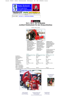 Štěpkovače Junkkari HJ 4 M