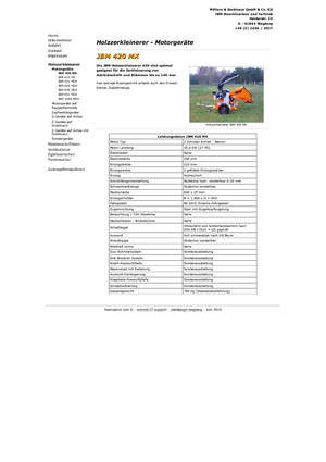 Štěpkovače JBM JBM 420 MX 27