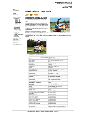 Štěpkovače JBM JBM 624 MDX 26