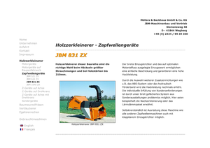Štěpkovače JBM JBM 831 ZX