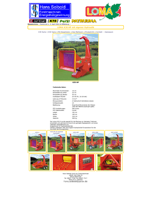 Štěpkovače Loma K 30 HP