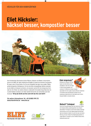 Štěpkovače Eliet Maestro