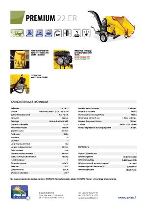 Štěpkovače TS-Industrie Premium 22 ER