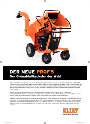 Štěpkovače Eliet Prof 5 B