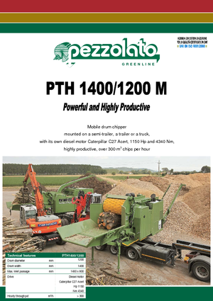 Štěpkovače Pezzolato PTH 1400/1200