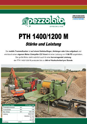 Štěpkovače Pezzolato PTH 1400/1200