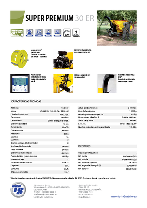 Štěpkovače TS-Industrie Super Premium 30 ER