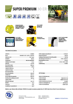 Štěpkovače TS-Industrie Super Premium 30 ER