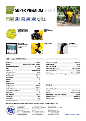 Štěpkovače TS-Industrie Super Premium 30 ER