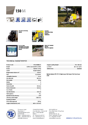 Štěpkovače TS-Industrie TS 150 M