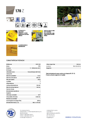 Štěpkovače TS-Industrie TS 170 Z