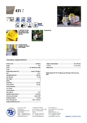 Štěpkovače TS-Industrie TS 431 Z
