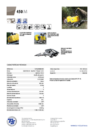 Štěpkovače TS-Industrie TS 450 M