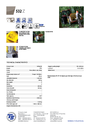 Štěpkovače TS-Industrie TS 532 Z