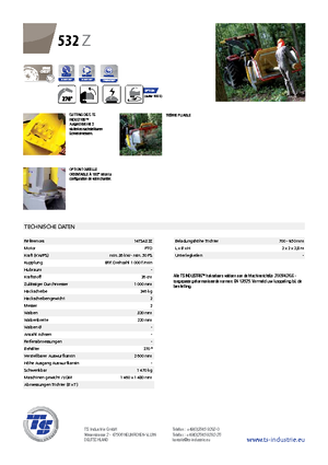 Štěpkovače TS-Industrie TS 532 Z