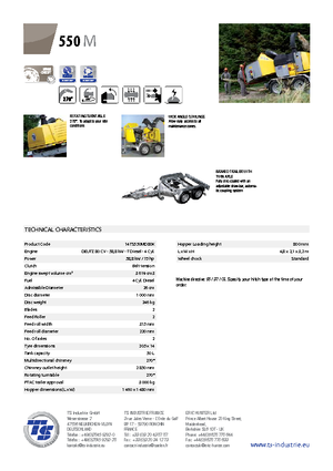Štěpkovače TS-Industrie TS 550 M