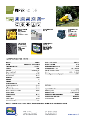 Štěpkovače TS-Industrie Viper 50 DRI