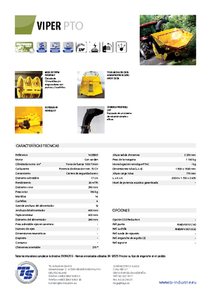 Štěpkovače TS-Industrie Viper PTO