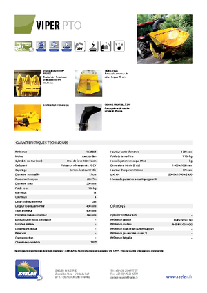 Štěpkovače TS-Industrie Viper PTO