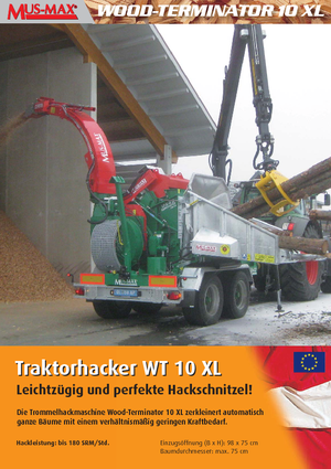 Štěpkovače MUS-MAX Wood-Terminator 10 XL Z