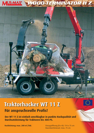 Štěpkovače MUS-MAX Wood-Terminator 11 Z