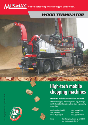 Štěpkovače MUS-MAX Wood-Terminator 10 XL Z