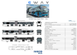 Městské autobusy Iveco E-way 18 m