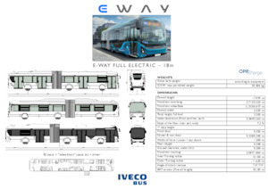Městské autobusy Iveco E-way 18 m
