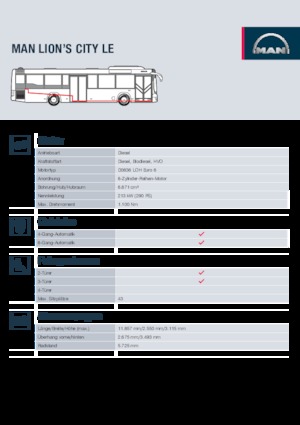 Městské autobusy MAN Lion’s City LE