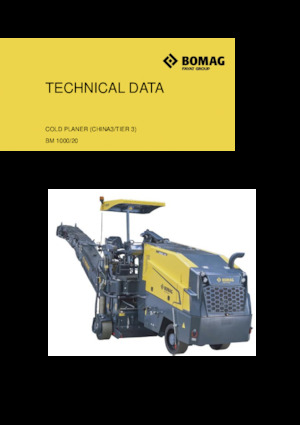 Silniční frézy Bomag BM 1000/20
