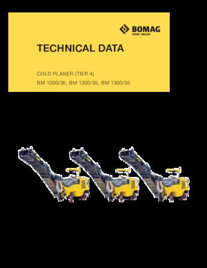Silniční frézy Bomag BM 1200/35