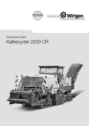 Recyklátory za studena Wirtgen 2200 CR