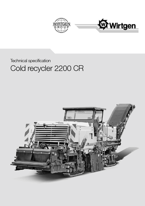 Recyklátory za studena Wirtgen 2200 CR
