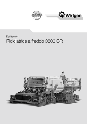 Recyklátory za studena Wirtgen 3800 CR