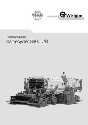 Recyklátory za studena Wirtgen 3800 CR