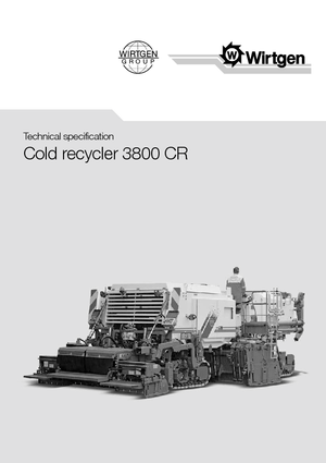 Recyklátory za studena Wirtgen 3800 CR