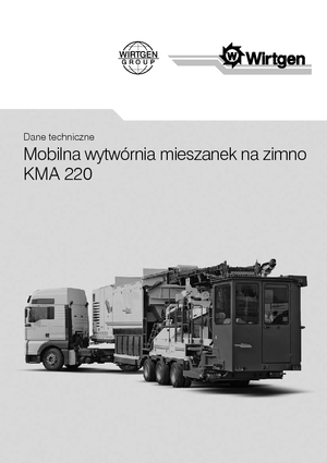 Recyklátory za studena Wirtgen KMA 220