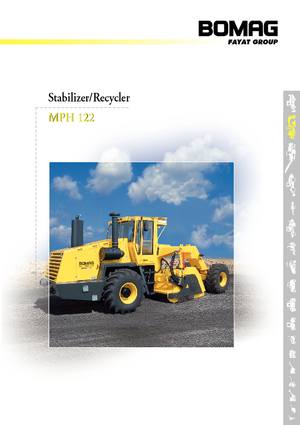 Recyklátory za studena Bomag MPH 122-2