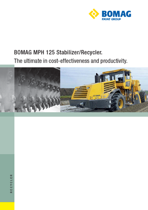 Recyklátory za studena Bomag MPH 125