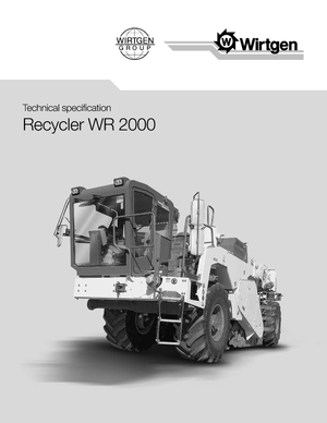 Recyklátory za studena Wirtgen WR 2000