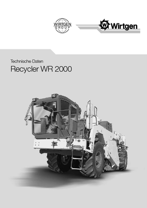 Recyklátory za studena Wirtgen WR 2000