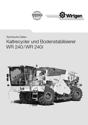 Recyklátory za studena Wirtgen WR 240