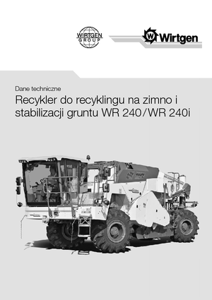 Recyklátory za studena Wirtgen WR 240